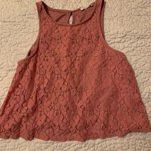 Peach Medium Lace Top